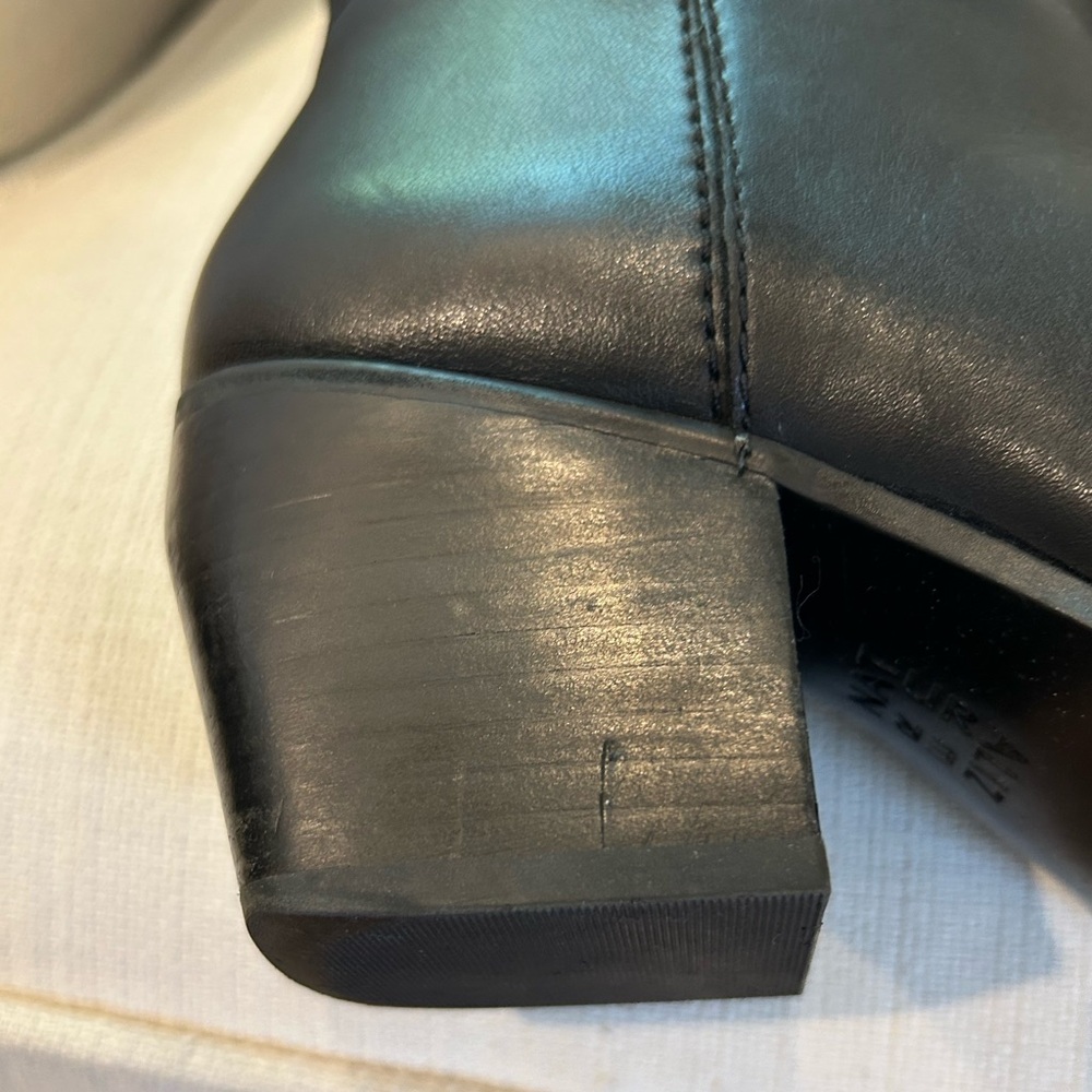 NIB Naturalizer Women's Fae Knee High Boot Black Leather Wide Calf Heeled Size 6 - Picture 12 of 16
